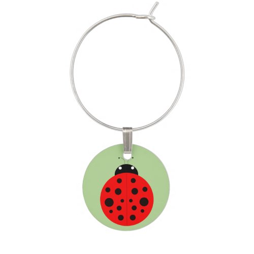 Lucky Ladybug Wine Charm