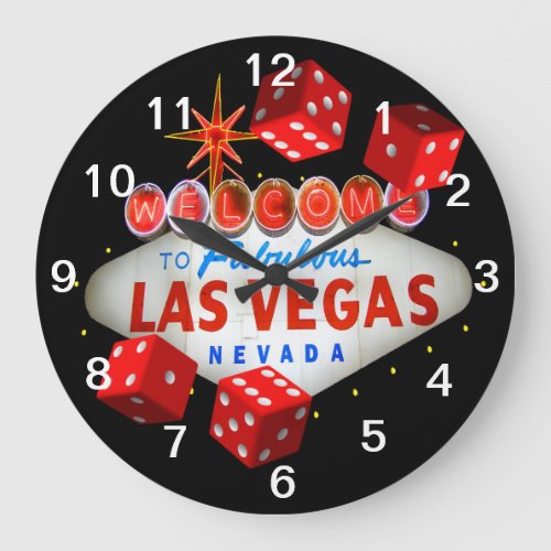 Lucky Las Vegas Clock