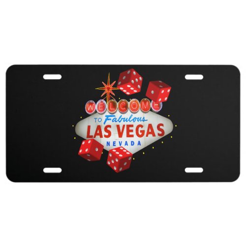 Lucky Las Vegas Custom License Plate
