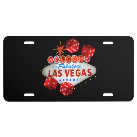 Lucky Las Vegas Custom License Plate