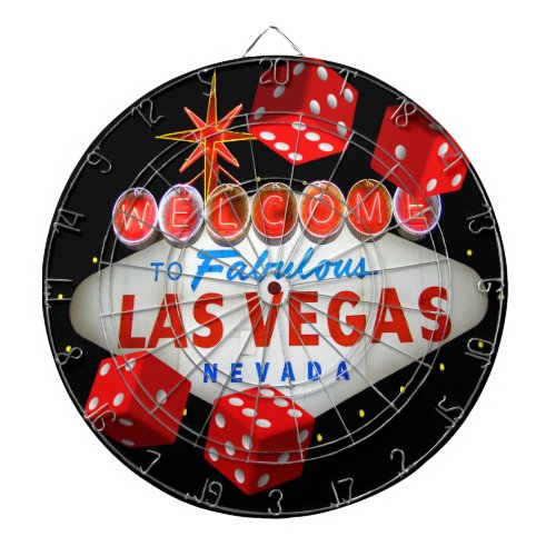 Lucky Las Vegas Dart Board