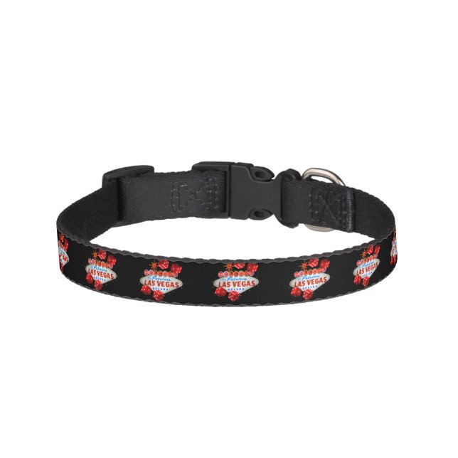 Lucky Las Vegas pet collar (Front)