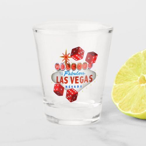 Lucky Las Vegas Shot Glass