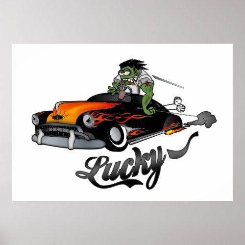 Lucky Lead Sled Art Poster