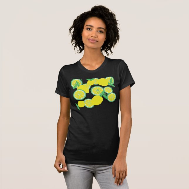 Lucky Lemons Funky T-Shirt Top (Front Full)