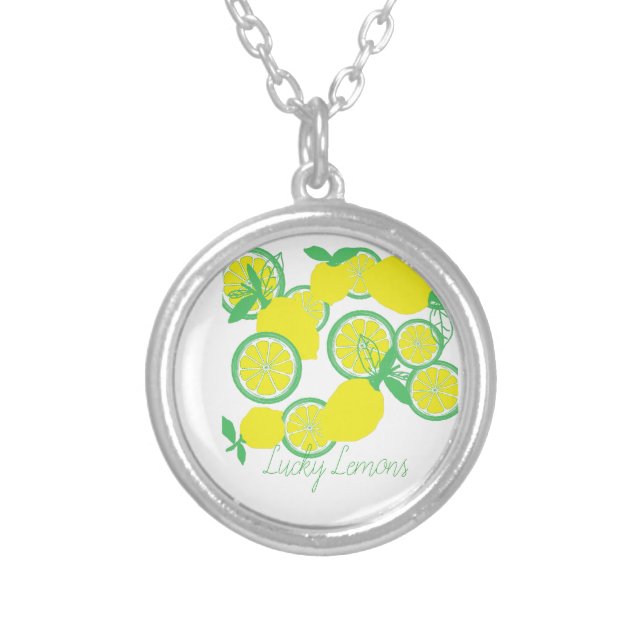Lucky Lemons Organic Vibes Funky Necklace (Front)