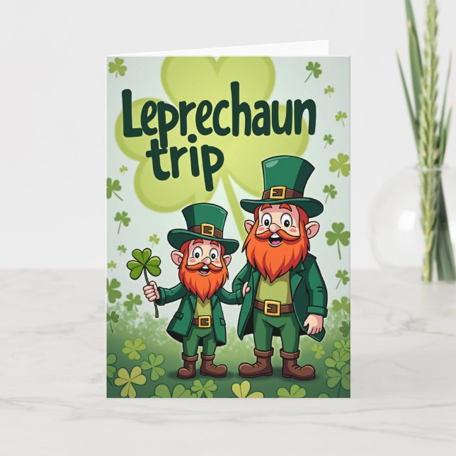Lucky Leprechaun Adventure Card (Front)