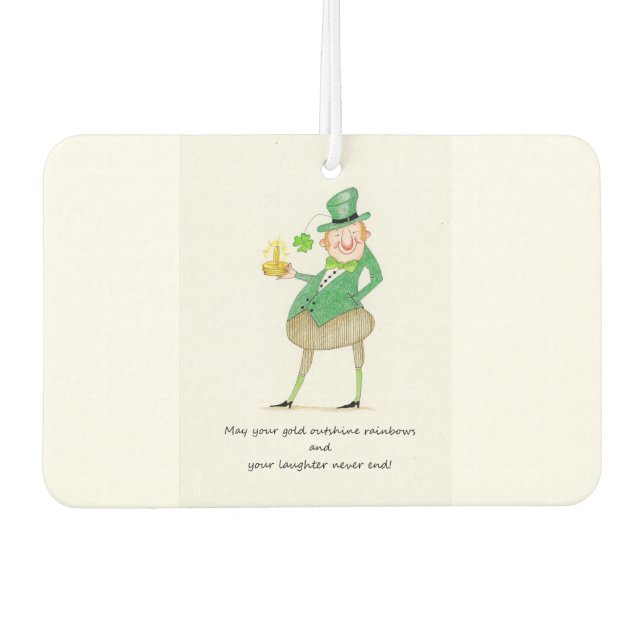Lucky Leprechaun  Air Freshener (Front)