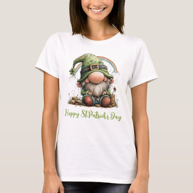 Lucky Leprechaun Beneath the Rainbow T-Shirt (Front)