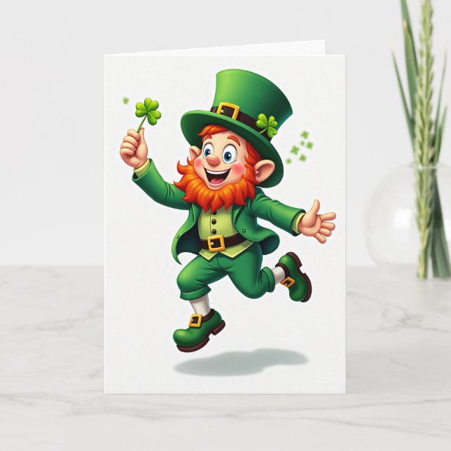 Lucky Leprechaun Card For Partner Card (Front)
