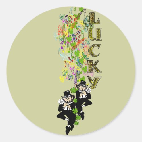 Lucky Leprechaun Classic Round Sticker