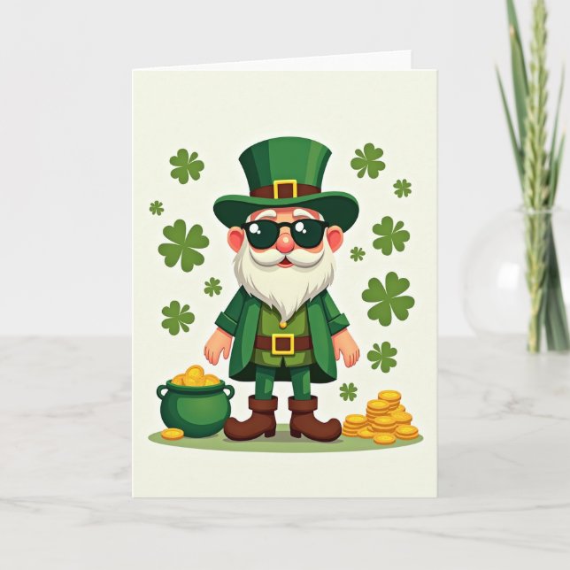 Lucky Leprechaun Cool Card (Front)