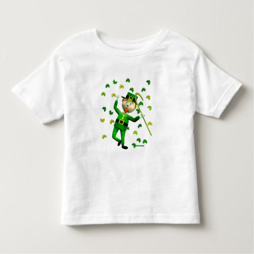 Lucky Leprechaun Dance Toddler T_shirt