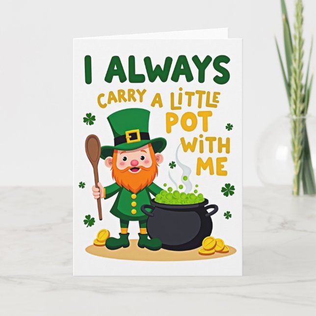 Lucky Leprechaun Feast Day Card (Front)