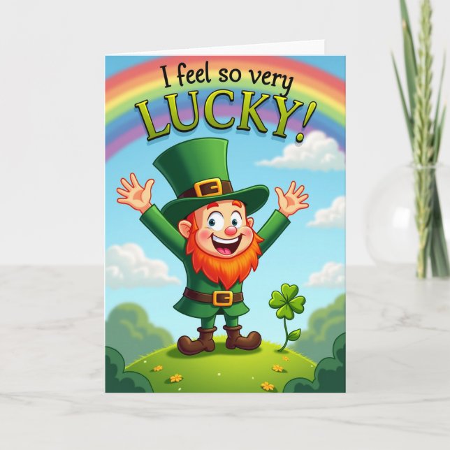 Lucky Leprechaun Feel Good Card (Front)
