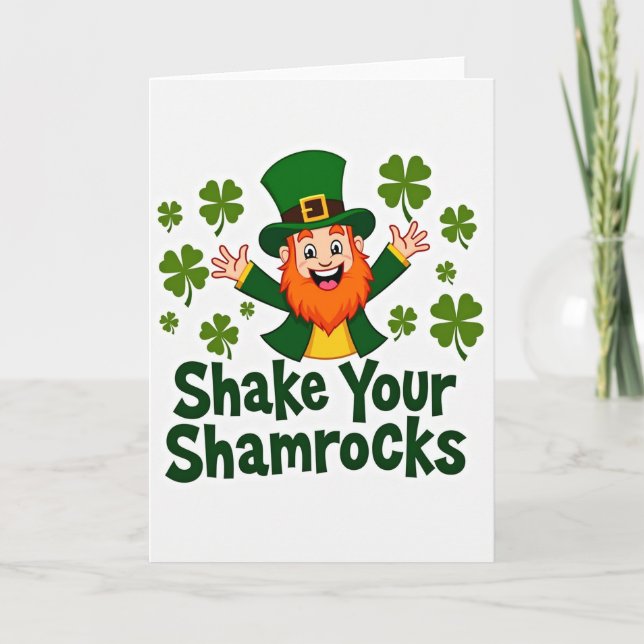Lucky Leprechaun Fun Card (Front)