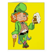 Lucky Leprechaun Giant St. Patrick's Greeting Card (Front)