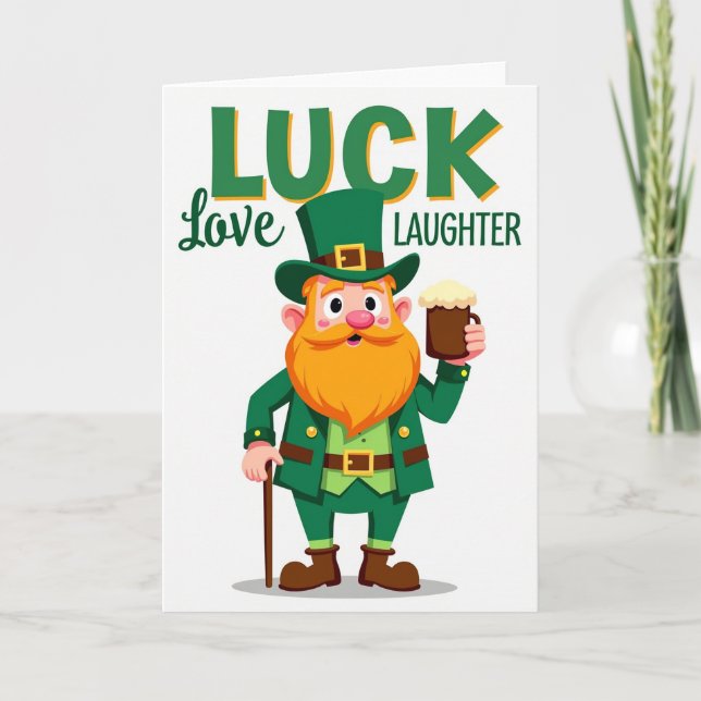 Lucky Leprechaun Graphic Card (Front)