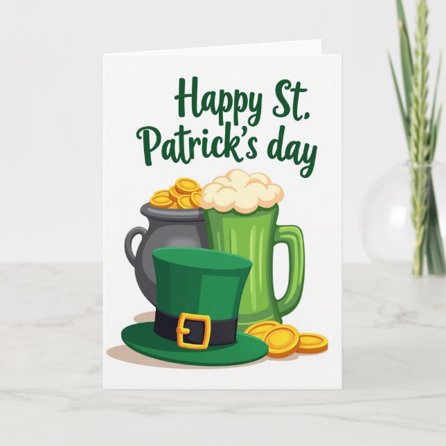 Lucky Leprechaun Hat Pattern Card (Front)