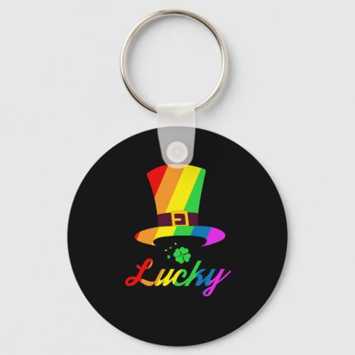 Lucky Leprechaun Hat St Patricks Day Irish Gift Keychain