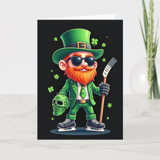 Lucky Leprechaun Hockey Star Card (Front)