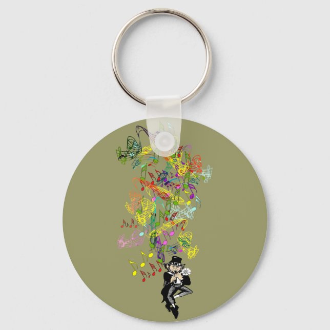 Lucky Leprechaun Keychain (Front)