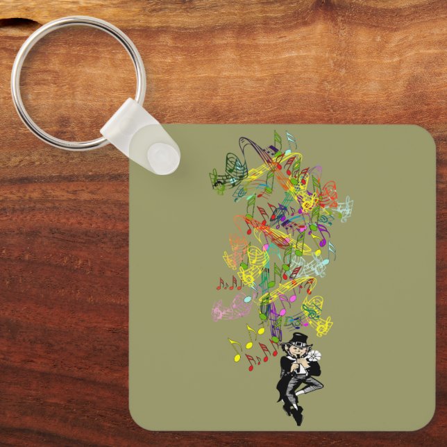 Lucky Leprechaun Keychain (Front)