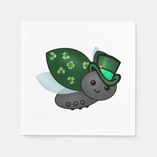 Lucky Leprechaun Ladybug Napkins