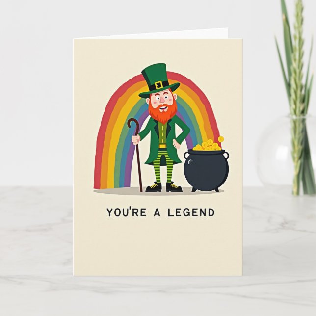 Lucky Leprechaun Legend Card (Front)