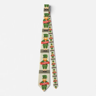 lucky leprechaun neck tie