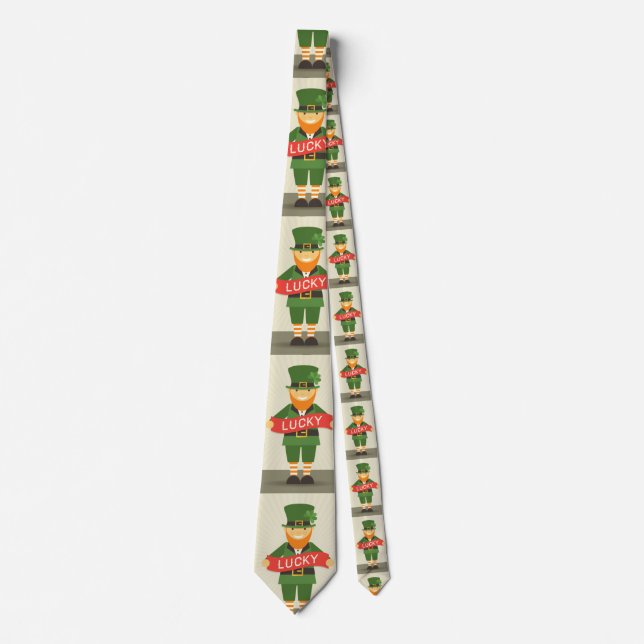 lucky leprechaun neck tie (Front)