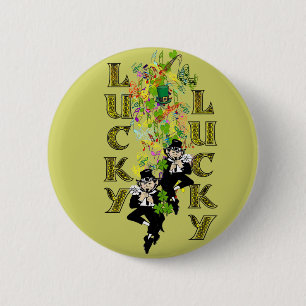 Lucky Leprechaun Pinback Button