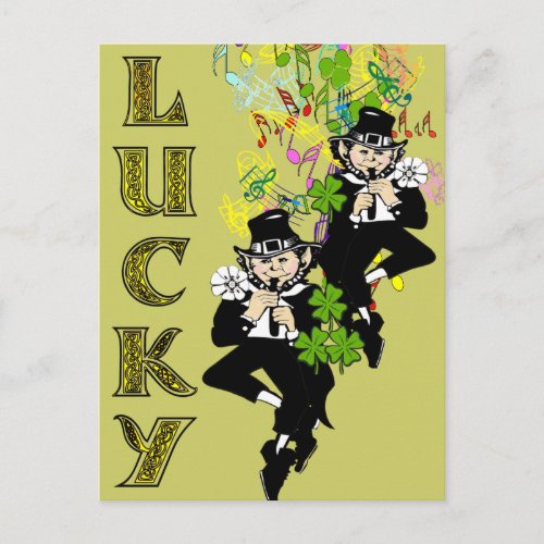Lucky Leprechaun Postcard