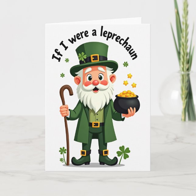 Lucky Leprechaun Scene Card (Front)