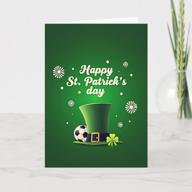 Lucky Leprechaun St Patricks Card (Front)