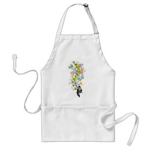 Lucky Leprechaun With Shamrocks Adult Apron