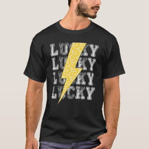 Lucky Lightning Bolt St Patrick's Day C Horseshoe T-Shirt