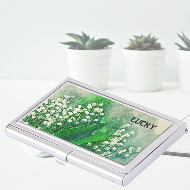 Lucky Lily of the Valley Business Card Case (Creator Uploaded)