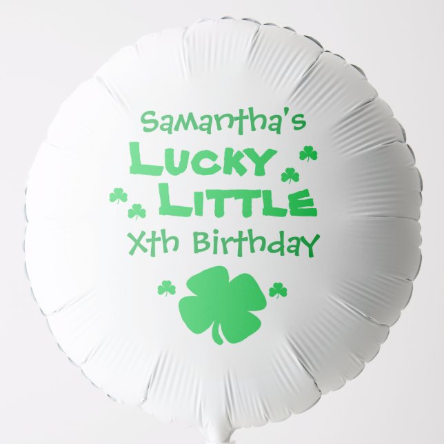 Lucky Little Birthday Balloon (Front)