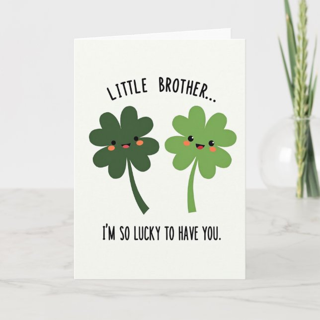 Lucky Little Brother Card (Front)