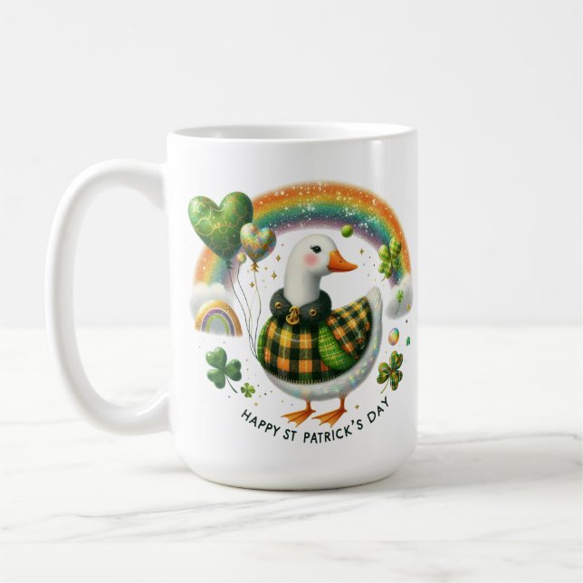 Lucky Little Duck- St. Patrick’s Day Coffee Mug (Left)