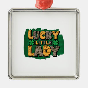 Lucky Little Lady Metal Ornament