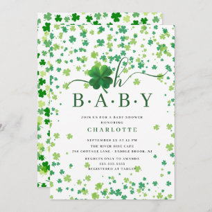 Lucky Little One Baby Shower Invitation
