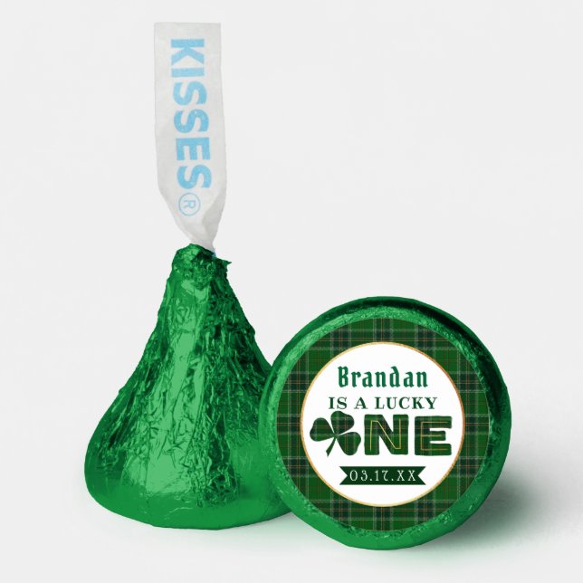 Lucky Little Shamrock 1st Birthday Hershey®'s Kisses® (Front)