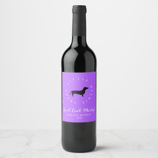 Lucky Little Weenie Wine Label (Front)