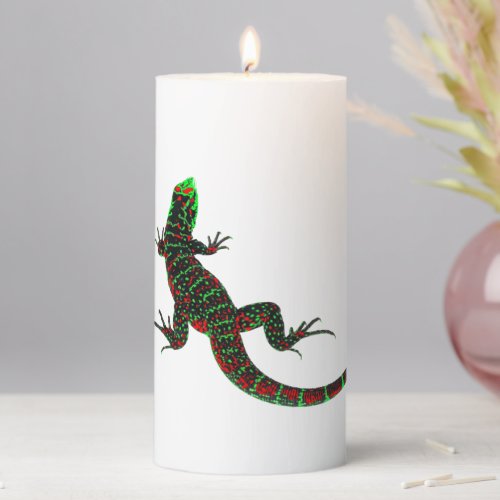 Lucky Lizard Pillar Candle