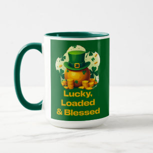 Lucky Loaded Blessed St Patrick’s Day - caneca Mug