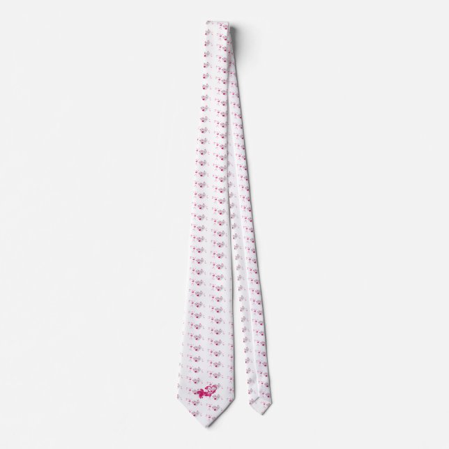 LUCKY LOVE ELEPHANT CUPID ELEPHANT BY MASANSER NECK TIE (Front)