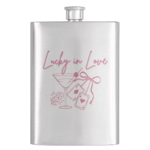 Lucky Love Vegas Casino Bachelorette Bridal Party Flask
