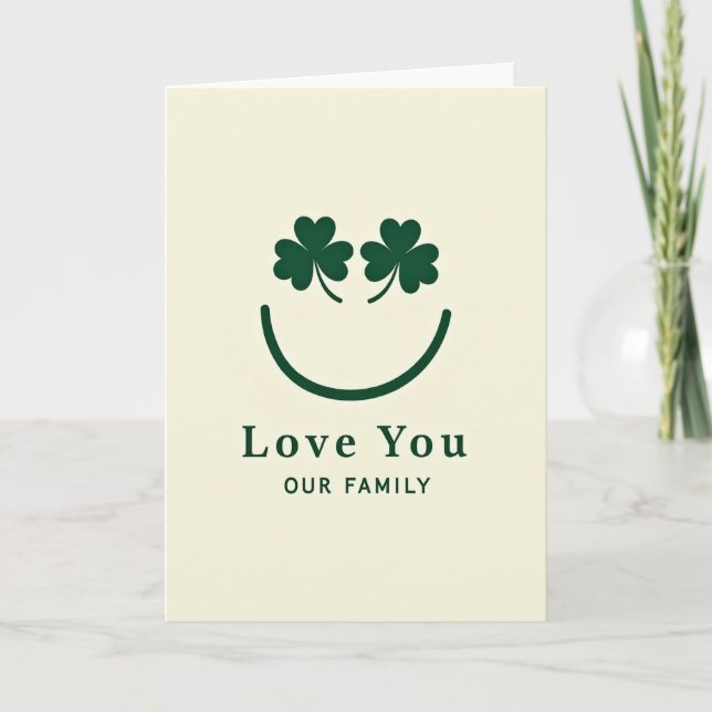 Lucky Love You Family Card (Front)